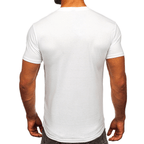 Vit T-shirt med bröstficka