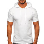 Vit T-shirt med luva
