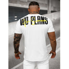 Vit kortärmad tröja - Wo Plans T-Shirt