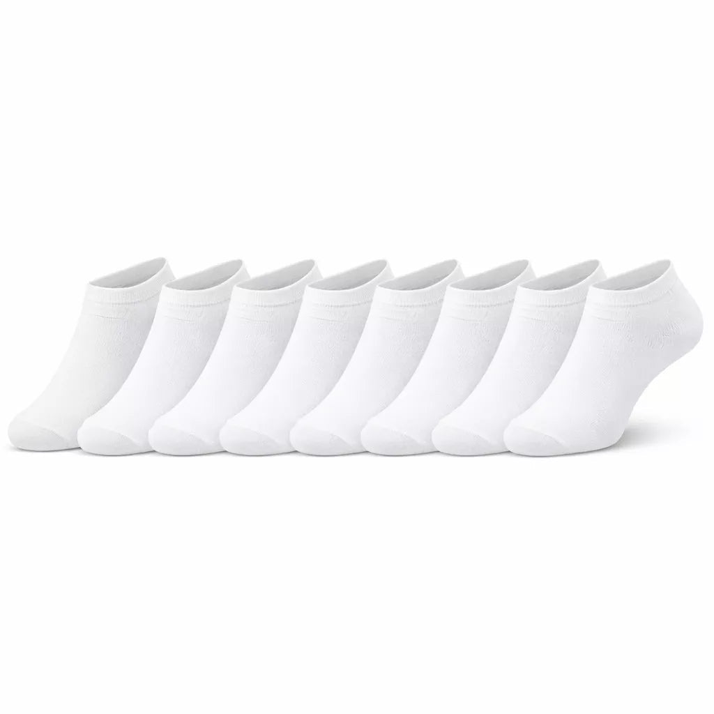 7-pack vita ankelstrumpor unisex X-Sole