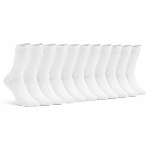10-pack vita sportsockor unisex