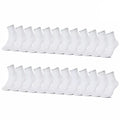 24pack billiga vita medelhöga strumpor för både män och kvinnor - unisex strumpor