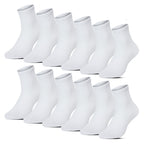 12pack vita medelhöga strumpor