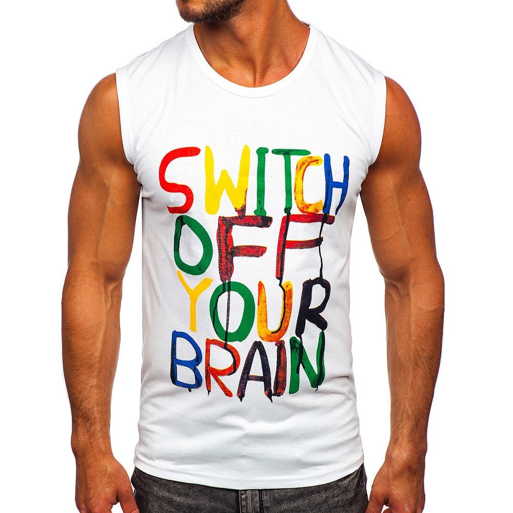Vitt herrlinne - Switch off your brain - Framifrån