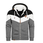 Zip Hoodies Herr - Flerfärgade huvtröjor svart framifrån