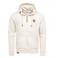 Zip hoodies herr i melerande färger - 6 färgval Beige