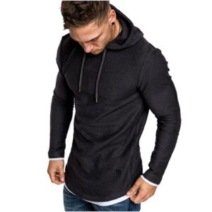 Antracitgrå Sweatshirt med huva