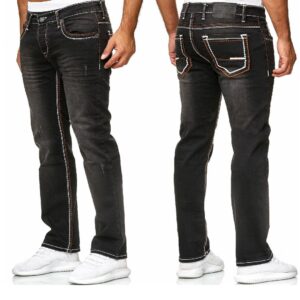 JHN - Svarta Jeans med lättare slitningar
