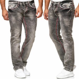 JHN - Herrjeans med stretch gråa jeans