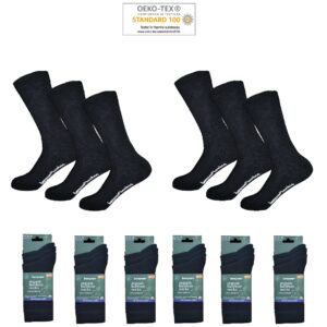 6 par svarta Bambustrumpor BENYSØN®