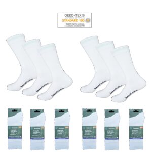 6 par vita Bambustrumpor BENYSØN®