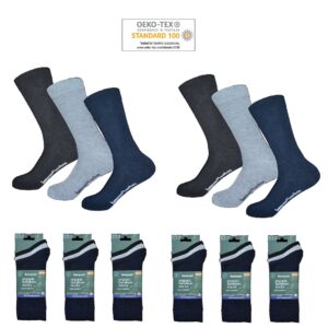 6 par Bambustrumpor BENYSØN® - Mixade färger