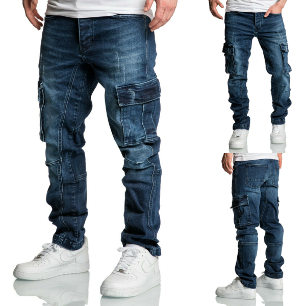 Jeans med benfickor 7977