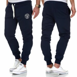 Herrbyxor mjukisbyxor navyblåa