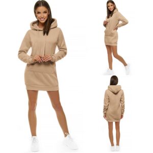 Beige Dam Hoodie - Damtröja med luva