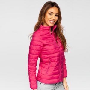Quiltad billig rosa damjacka 429 kr