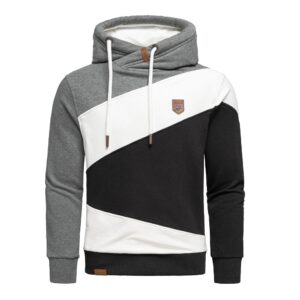 Trefärgad hoodie herr 449 kr - superskön med högre hals