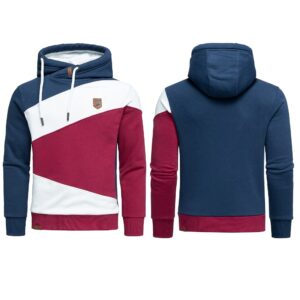 Hoodies 449 kr - Supersköna huvtröjor med hög hals - navyblå vit och vinröd