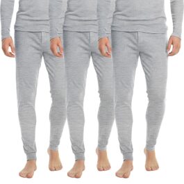 Billiga långkalsonger herr ljusgråa