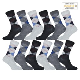 12 par klassiska herrstrumpor - Flerpack