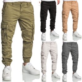 Chino joggers - Cargobyxor med 6 olika färgval