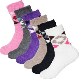 6 par supersköna och varma damstrumpor