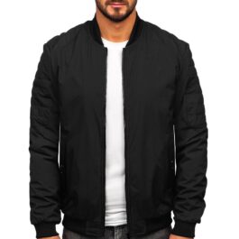 Svart bomberjacka - Höstjacka