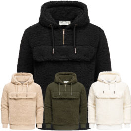 Fleecetröjor med huva - sköna herrtröjor i fleece