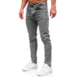 Jeans Regular fit - Grafitgrå herr