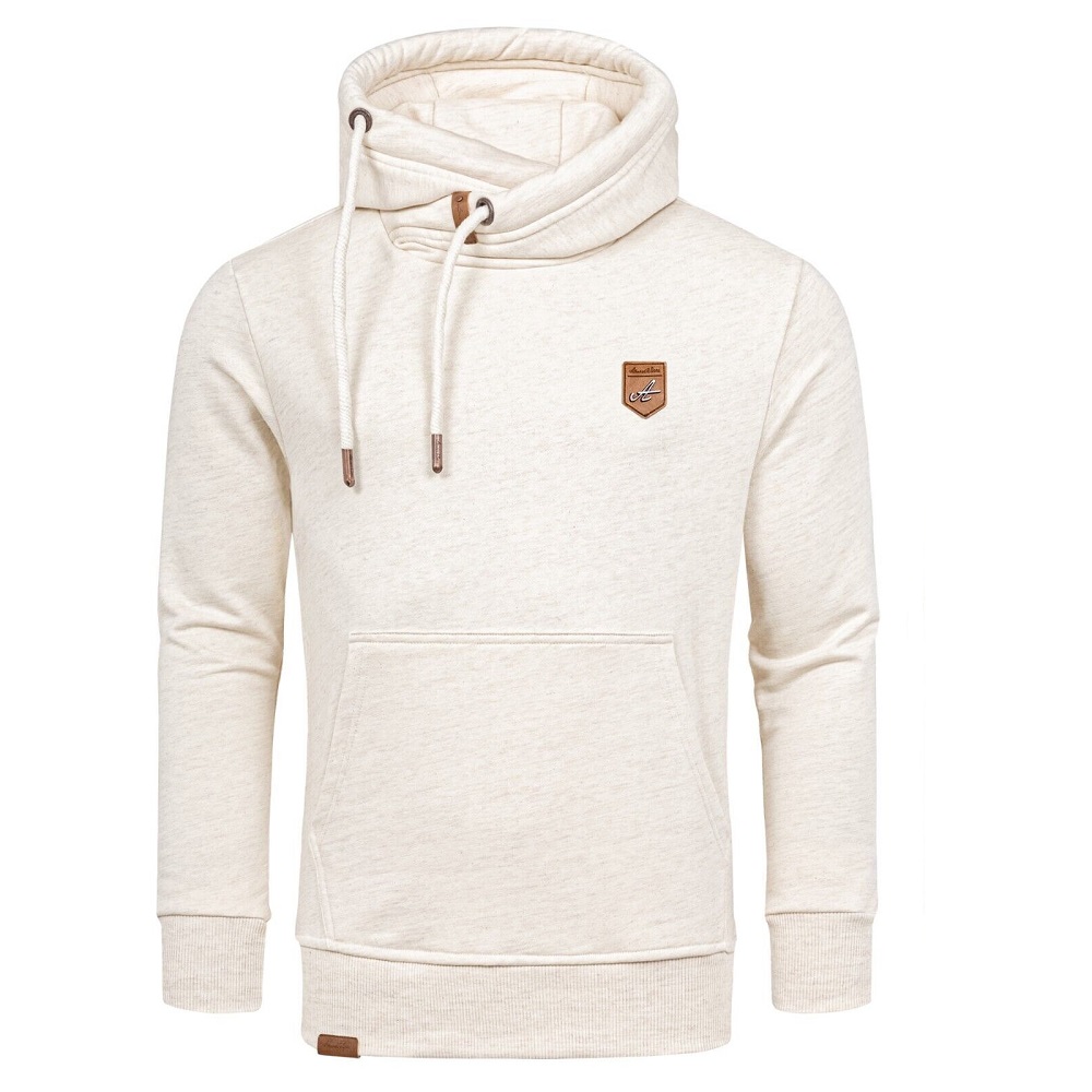 Herrtröjor med luva - Hoodies melange i flera färgval beige