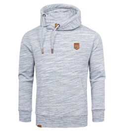 Herrtröjor med luva - Hoodies melange i flera färgval blå