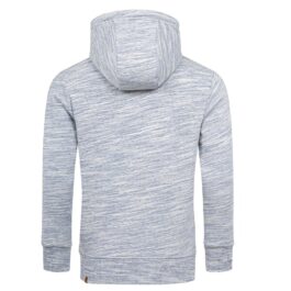 Herrtröjor med luva - Hoodies melange i flera färgval blå bakifrån