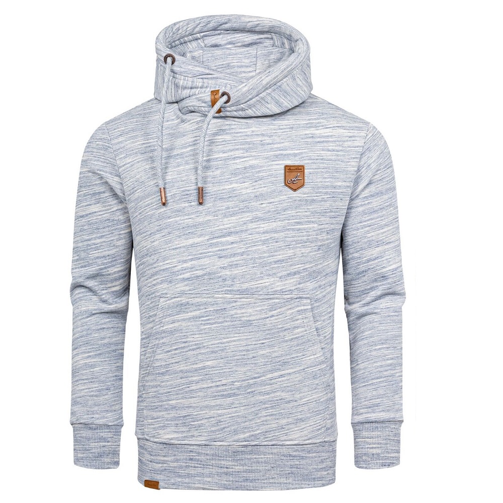 Herrtröjor med luva - Hoodies melange i flera färgval blå