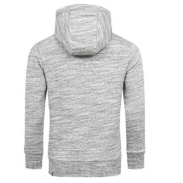 Herrtröjor med luva - Hoodies melange i flera färgval grå bakifrån