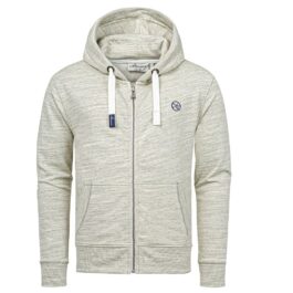 Zip hoodie herr i en härlig grön melange färg - Huvtröja