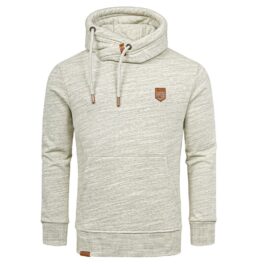 Grön Melange huvtröja herr - Hoodies