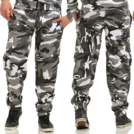 Camouflage mjukisbyxor med cargoficka - modell Boden JHNsport urban