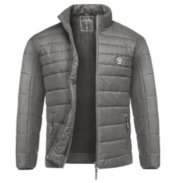 Grå höstjacka quiltad Herrjacka - Amaci & Sons