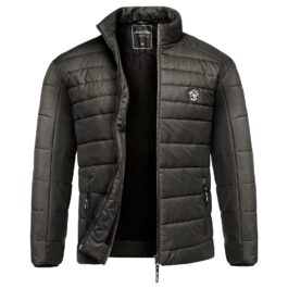 Svart stilren quiltad höstjacka - herrjacka