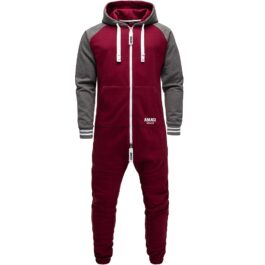 Supersköna onesies med luva - Unisex Jumpsuits - vinröd