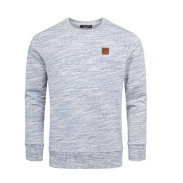 Herr sweatshirt i blå melange