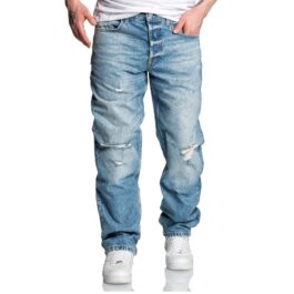 Ljusblåa Baggy jeans - Herrjeans