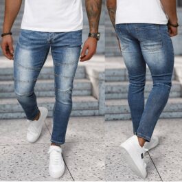 Trendiga slim fit jeans herr