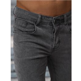 Grafitgrå slim fit herrjeans front