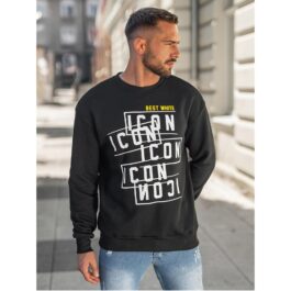 Svart herrtröja med rund hals - icon