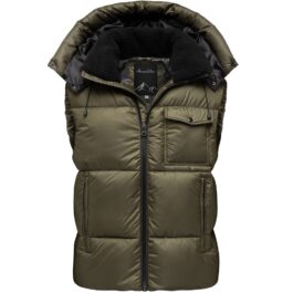 Grön vinterväst för herr från Amaci & Sons