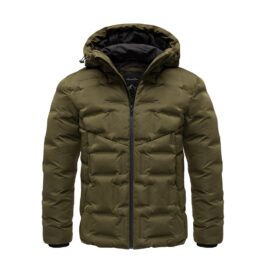 Grön vinterjacka vindtät