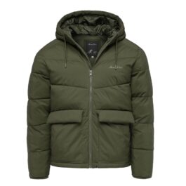 Vinterjacka herr - grön herrjacka med huva